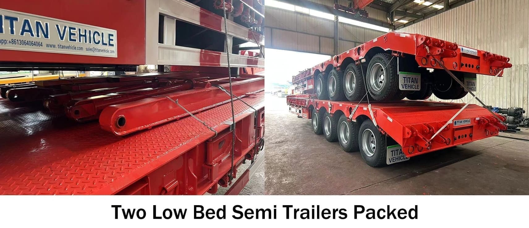 150 Ton Container Low Bed Semi Trailer for Sale in Guam