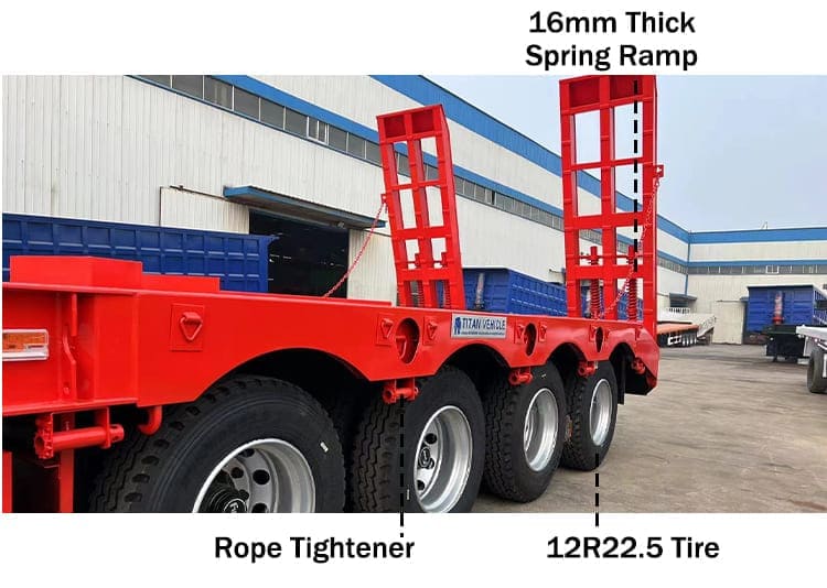 150 Ton Container Low Bed Semi Trailer for Sale in Guam