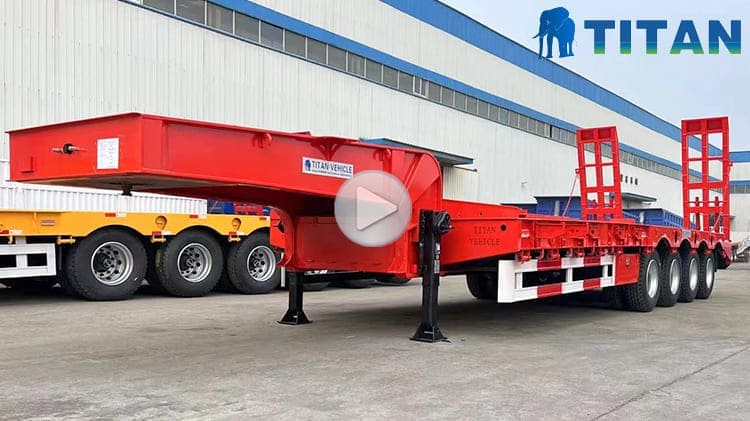 150 Ton Container Low Bed Semi Trailer for Sale in Guam