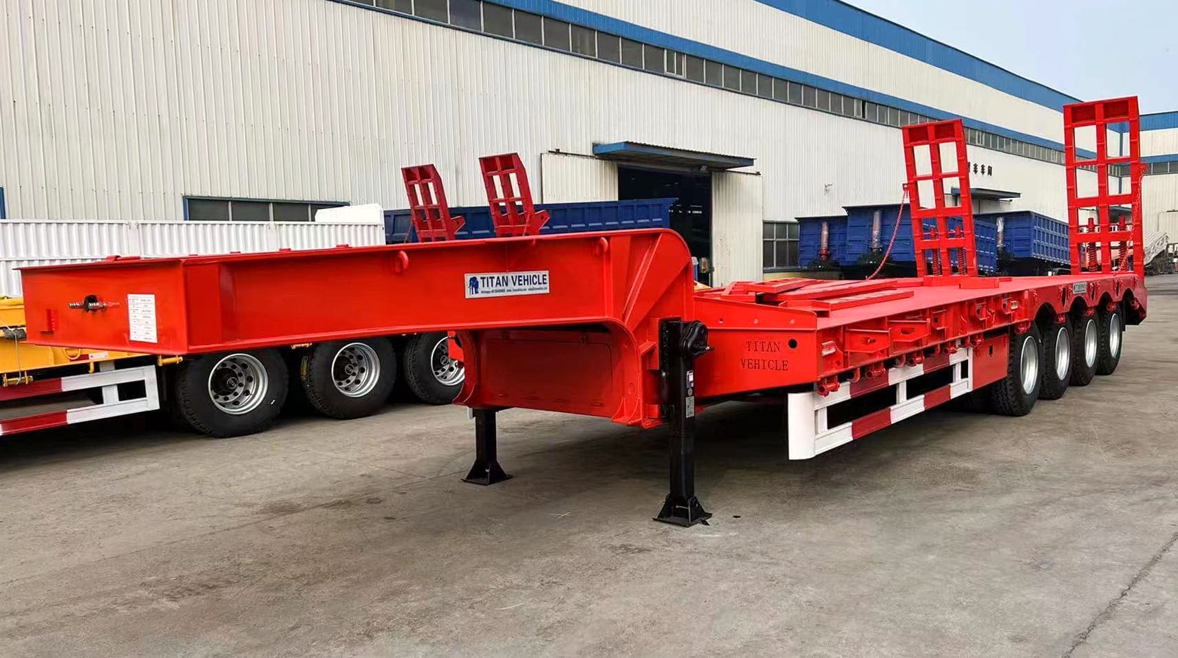 150 Ton Container Low Bed Semi Trailer for Sale in Guam
