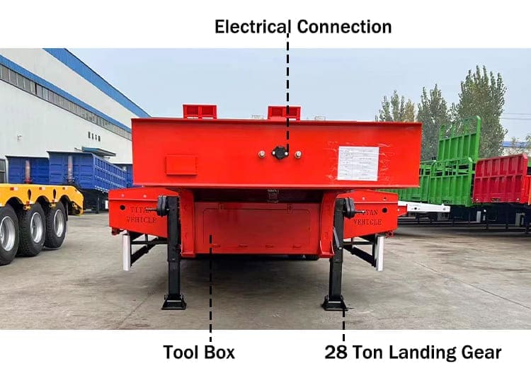 150 Ton Container Low Bed Semi Trailer for Sale in Guam