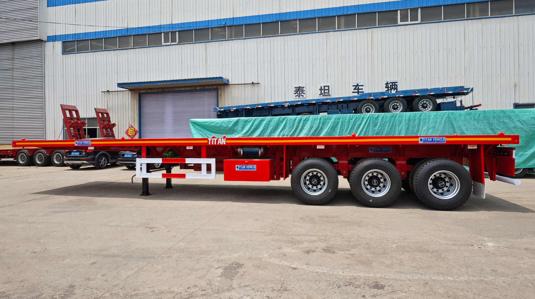 3 Axle 40 Foot FlatBed Trailer for Sale Near Me in Guam 