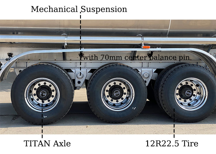 45000Lts Tri Axle Aluminum Road Fuel Tankers for Sale in Guam