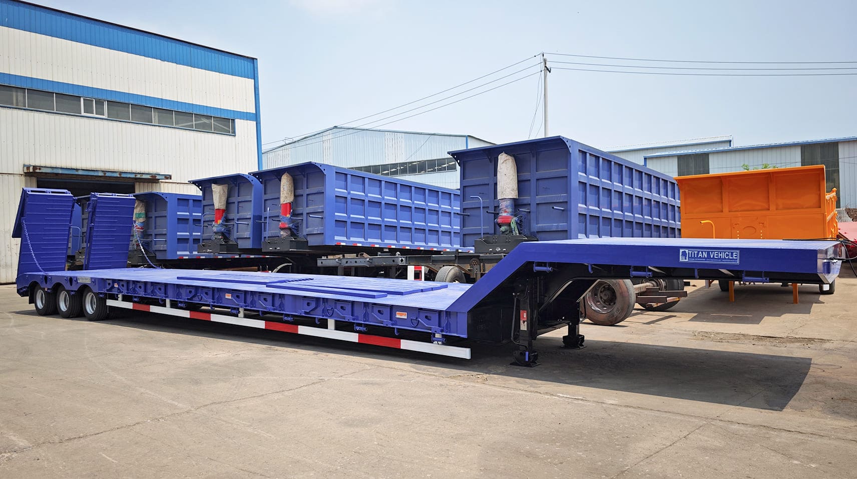 3 Axle Low Bed Trailer Price for Sale in Guam Agana