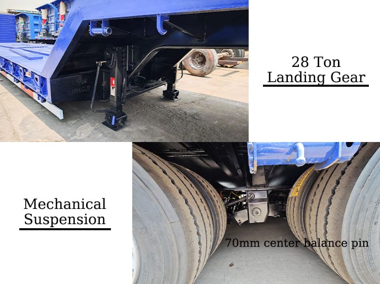 3 Axle Low Bed Trailer Price for Sale in Guam Agana
