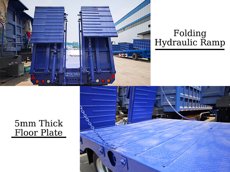 3 Axle Low Bed Trailer Price for Sale in Guam Agana