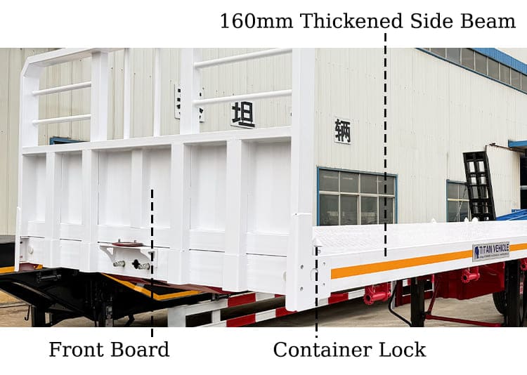 Heavy Duty 48 Ft Flatbed Trailer for Sale Sizes in Guam