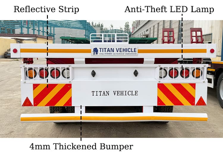 Heavy Duty 48 Ft Flatbed Trailer for Sale Sizes in Guam