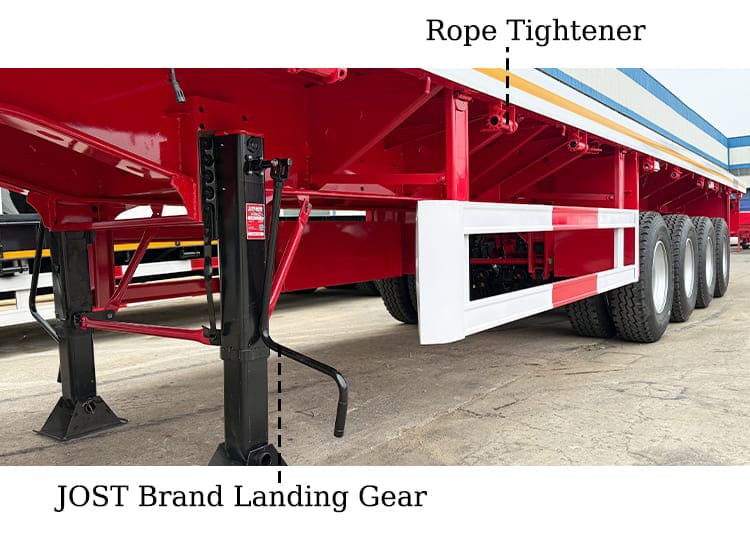 Heavy Duty 48 Ft Flatbed Trailer for Sale Sizes in Guam