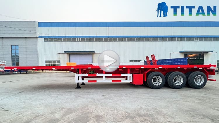 40 Ft 3 Axle Flatbed Semi Trailers for Sale in Agana Guam
