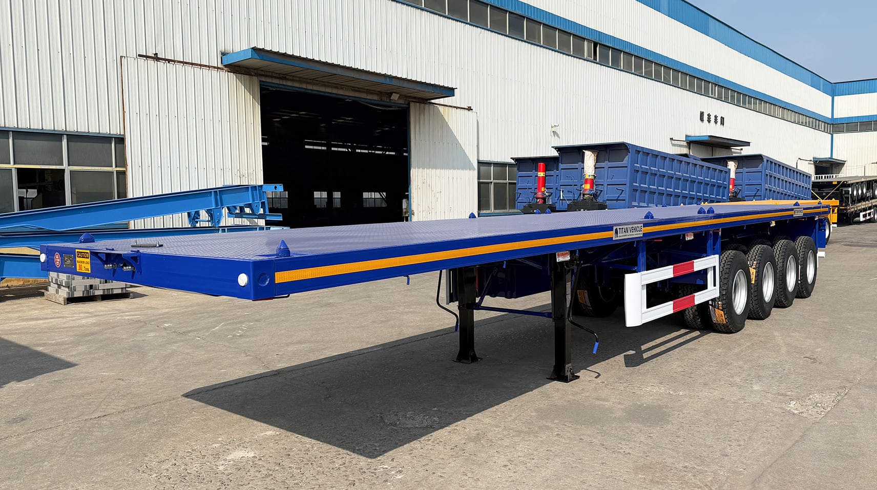45 Ft Flat Trailers for Sale | Heavy Duty 4 Axle Flatbed Trailer in Guam