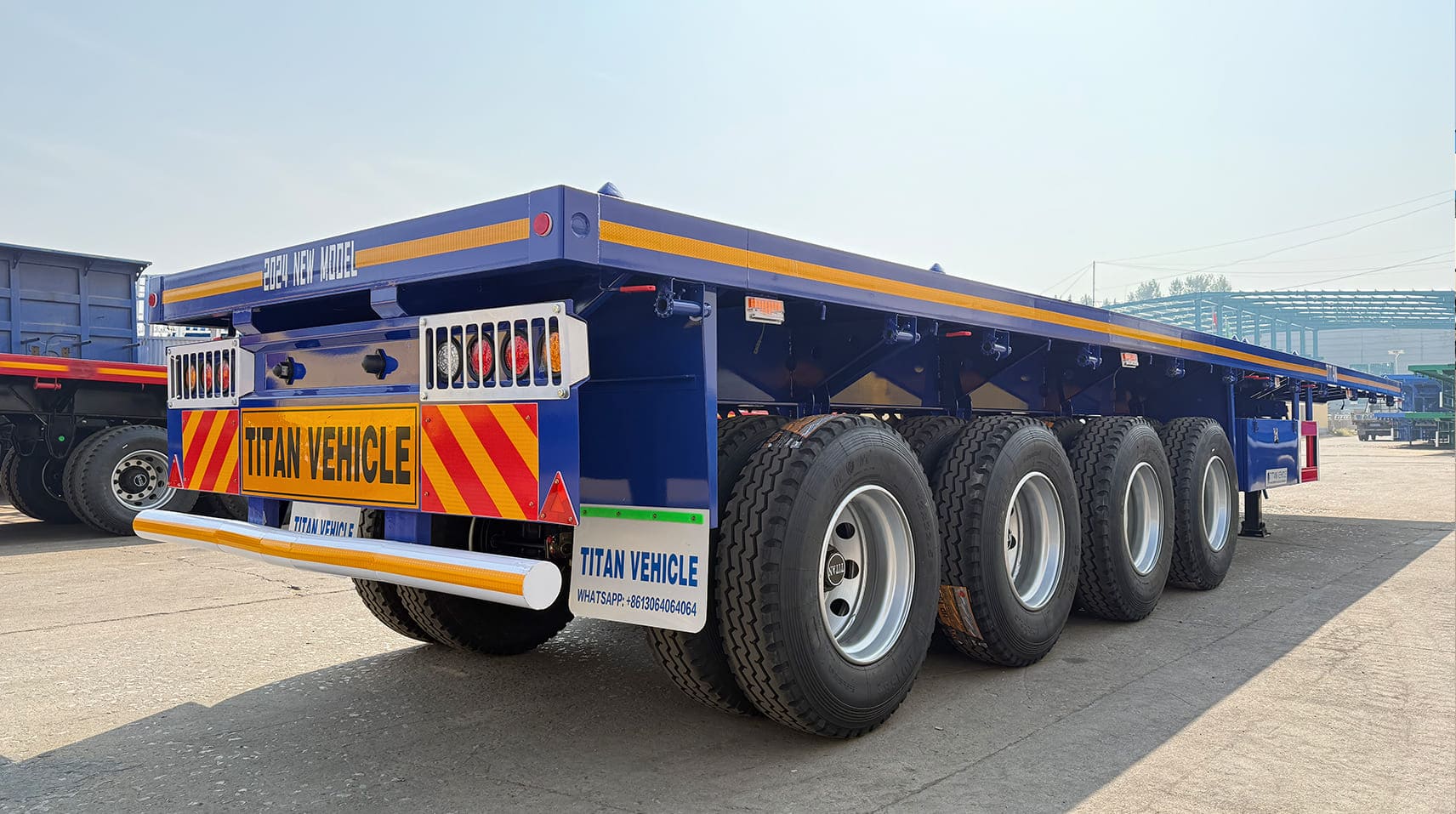 45 Ft Flat Trailers for Sale | Heavy Duty 4 Axle Flatbed Trailer in Guam