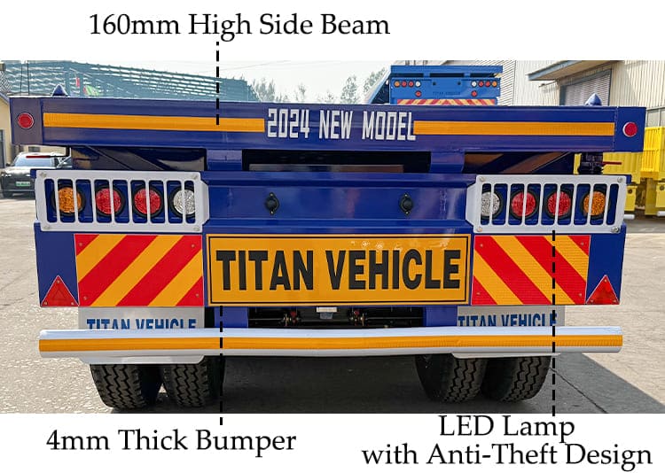45 Ft Flat Trailers for Sale | Heavy Duty 4 Axle Flatbed Trailer in Guam