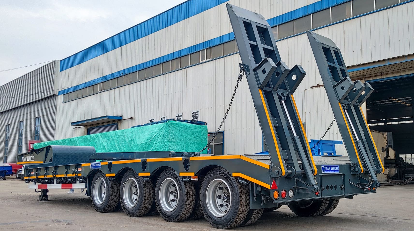 4 Axle Low Loader Trailer 100 Ton for Sale Near Me in Guam