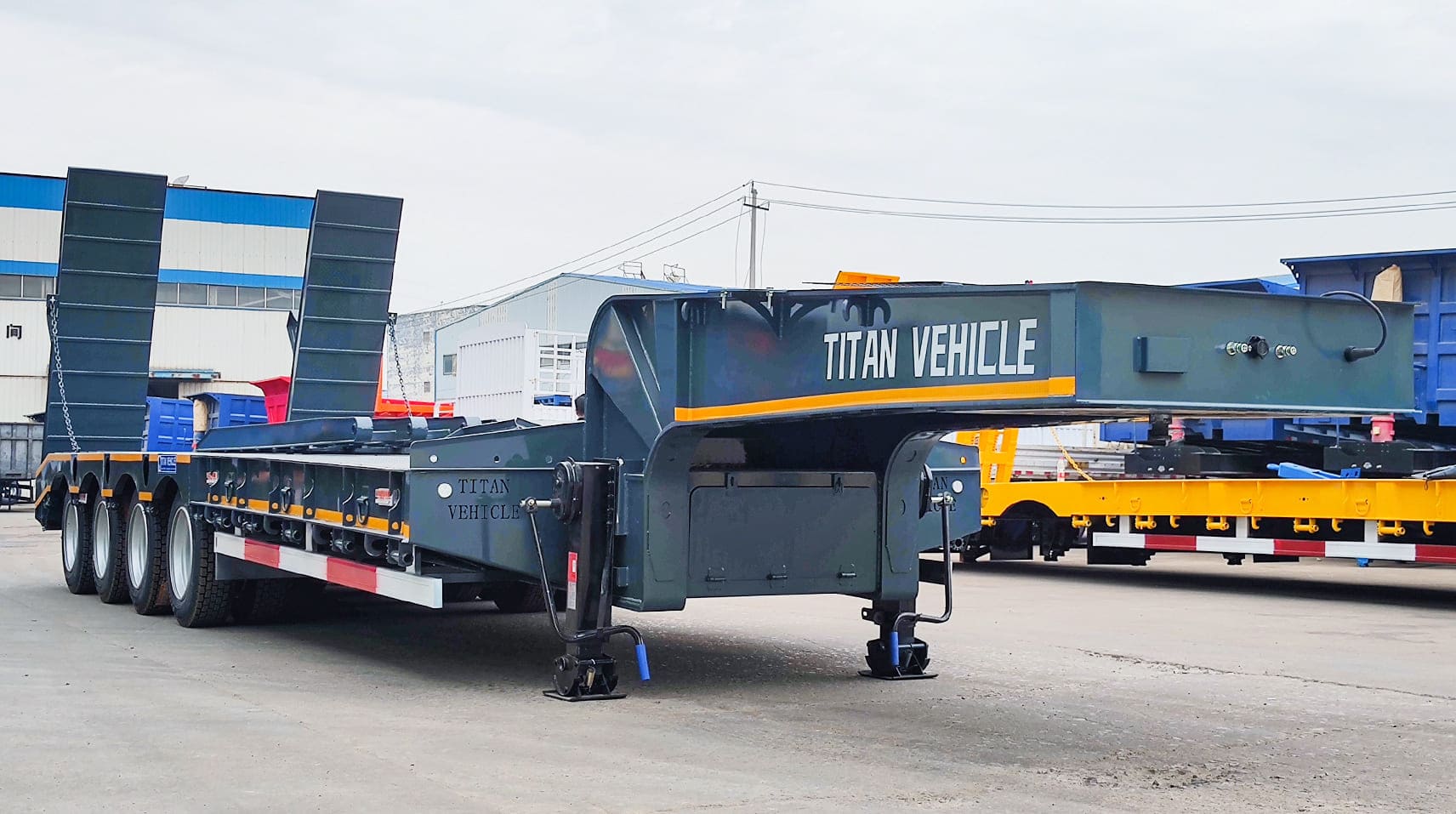 4 Axle Low Loader Trailer 100 Ton for Sale Near Me in Guam