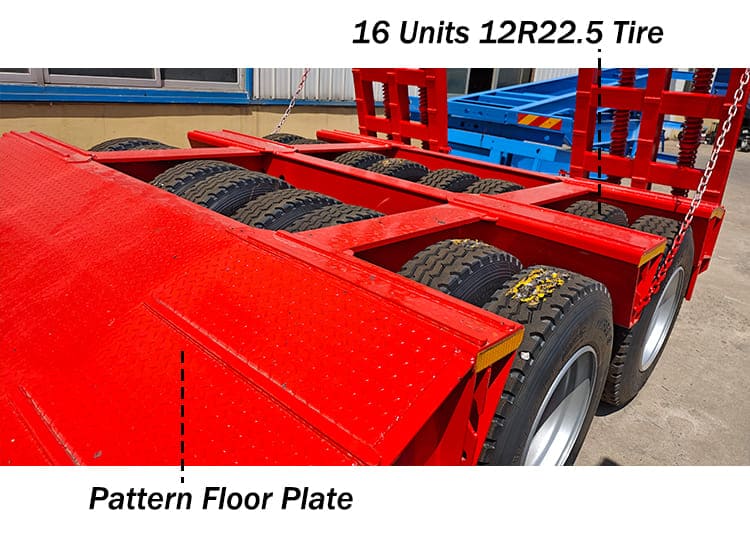 2 Line 4 Axle Lowbed Trailer Truck for Sale in Guam