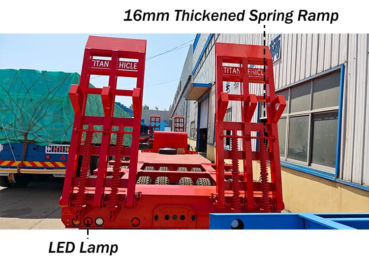 2 Line 4 Axle Lowbed Trailer Truck for Sale in Guam