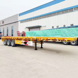 3 Axle 40 Foot Flatbed Semi Trailer 