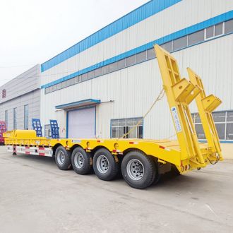 4 Axle Hydraulic Low Bed Trailer