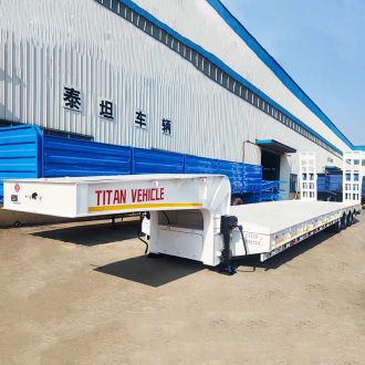 Tri Axle 80 Tons Low Low Bed Trailer
