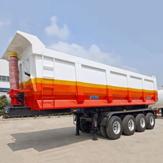 4 Axle 40 Cubic End Dump Trailer