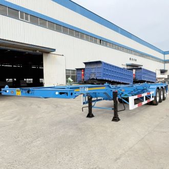 Tri Axle 40 Ft Container Chassis Trailer
