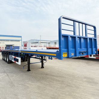 Cheap 4 Axle Flatbed Semi Trailer