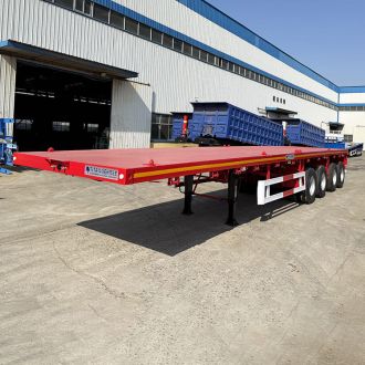 4 Axle 48 Ft Flatbed Truck Trailer