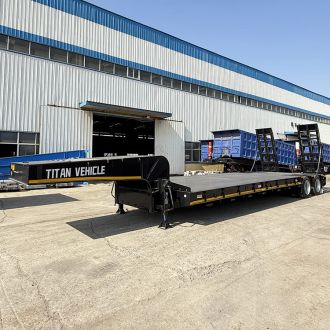 2 Line 4 Axle Low Loader Truck Trailer