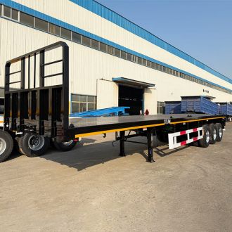 Flatbed Truck Trailer with Front Board