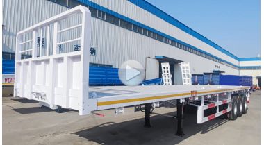 3 Axle Flatbed Truck Trailer
