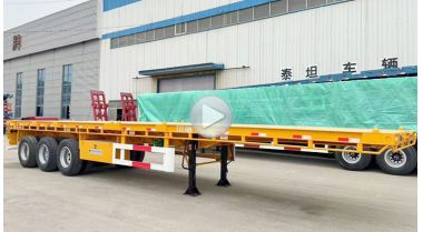 3 Axle 40 Foot Flatbed Semi Trailer